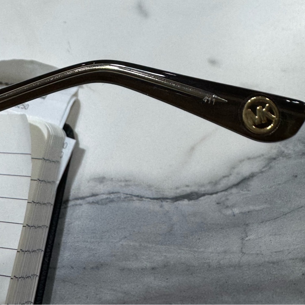 Michael Kors Clear Frame Sunglasses with Brown Gradient Lenses - Picture 5 of 8